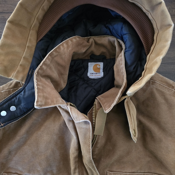 Carhartt Tan Hooded Work Jacket - Picture 5 of 5